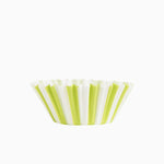 Molde Magdalena Redondo Papel Rayas Ø 5.2 x 3 cm Verde Lima (50 uds)