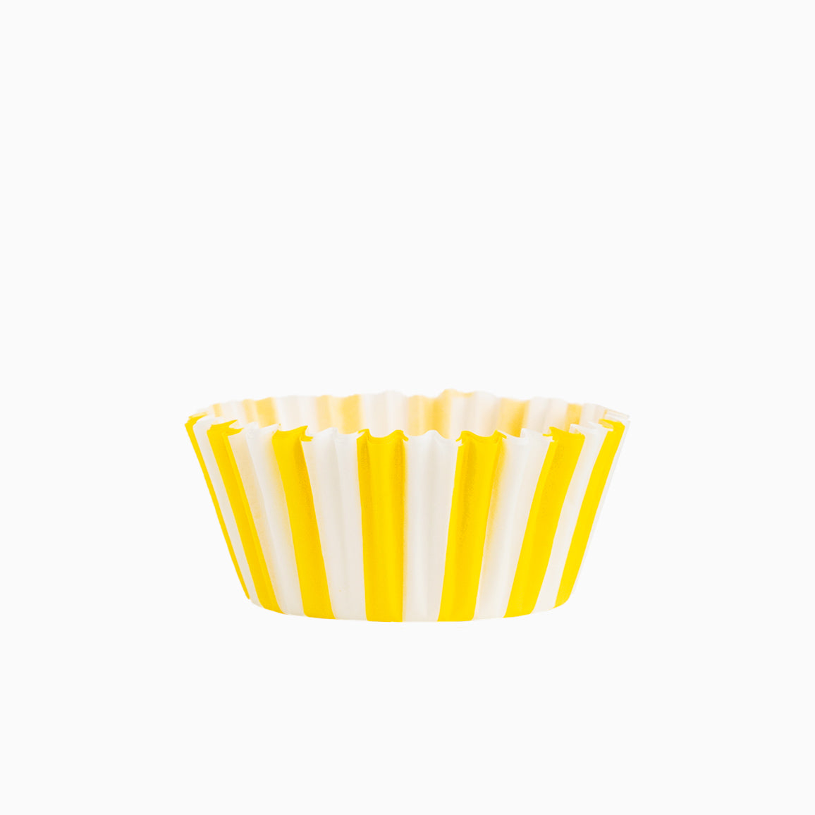 Molde Magdalena Redondo Papel Rayas Ø 5.2 x 3 cm Amarillo (50 uds)