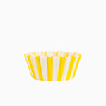Molde Magdalena Redondo Papel Rayas Ø 5.2 x 3 cm Amarillo (50 uds)