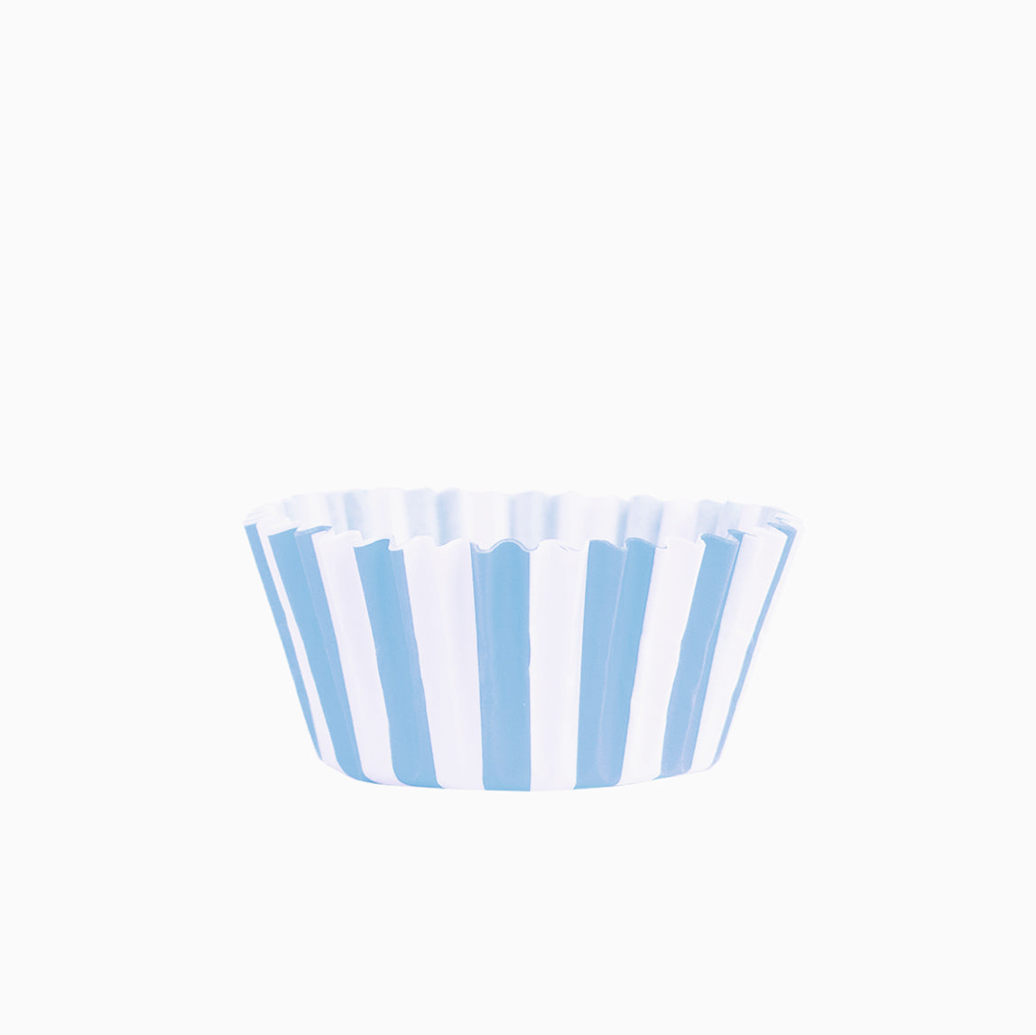 Molde Magdalena Redondo Papel Rayas Ø 5.2 x 3 cm Azul (50 uds)