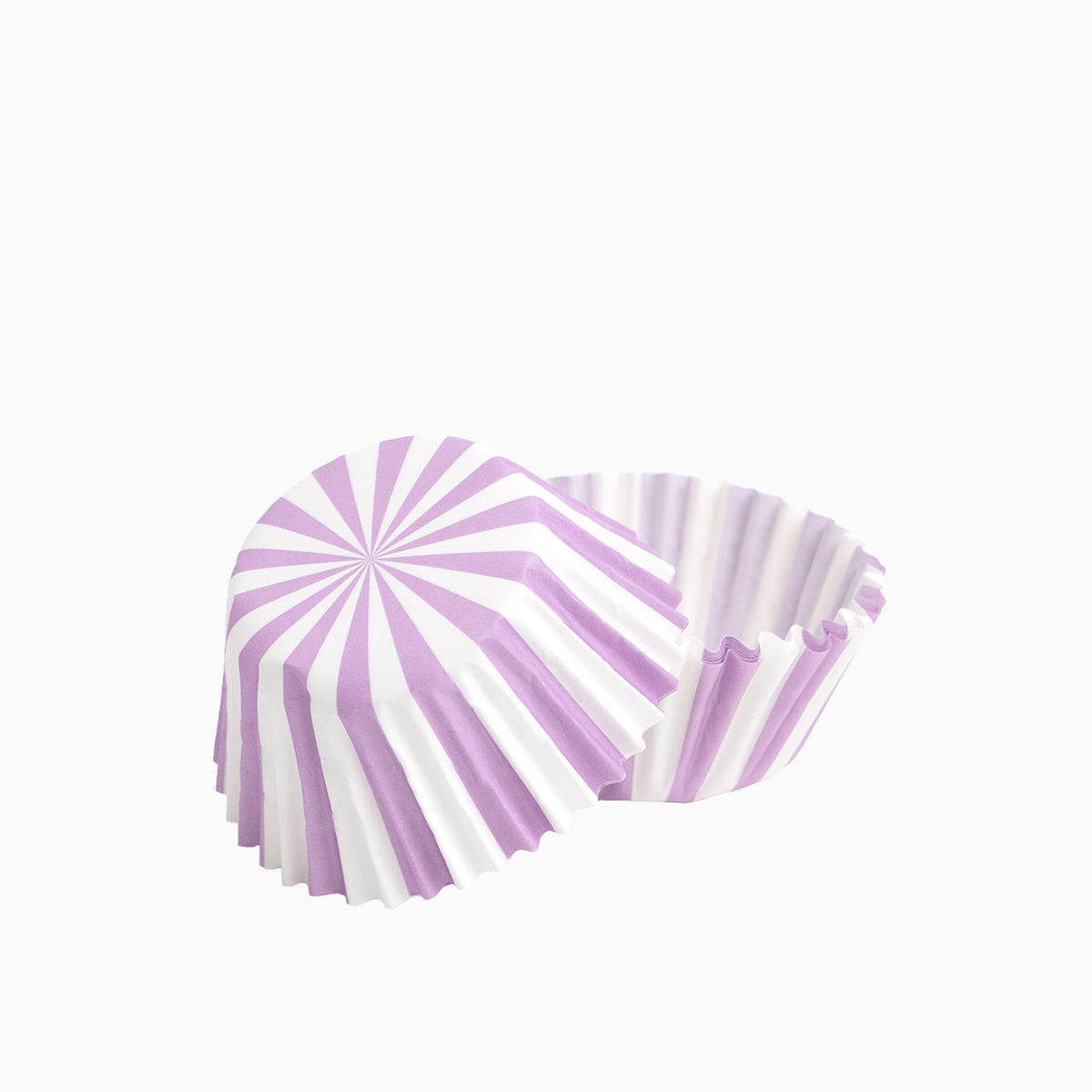 Molde Magdalena Redondo Papel Rayas Ø 5.2 x 3 cm Lavanda (50 uds)