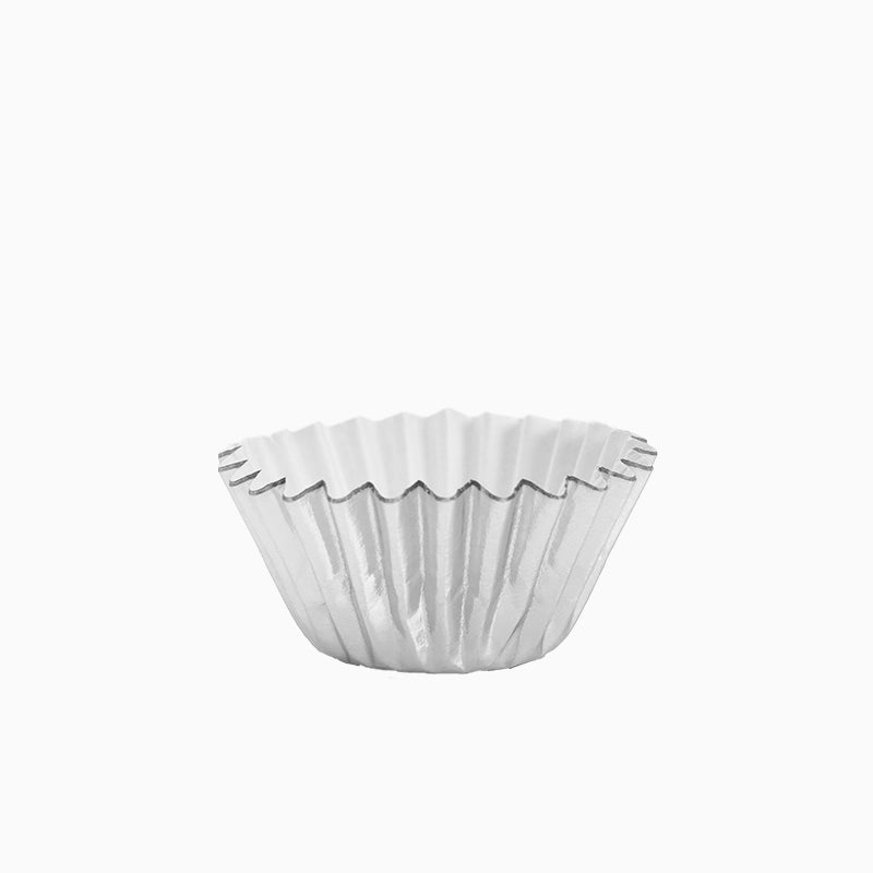 Molde Magdalena Redondo Papel Metalizado Ø 4.4 x 2.8 cm Plata (30 uds)