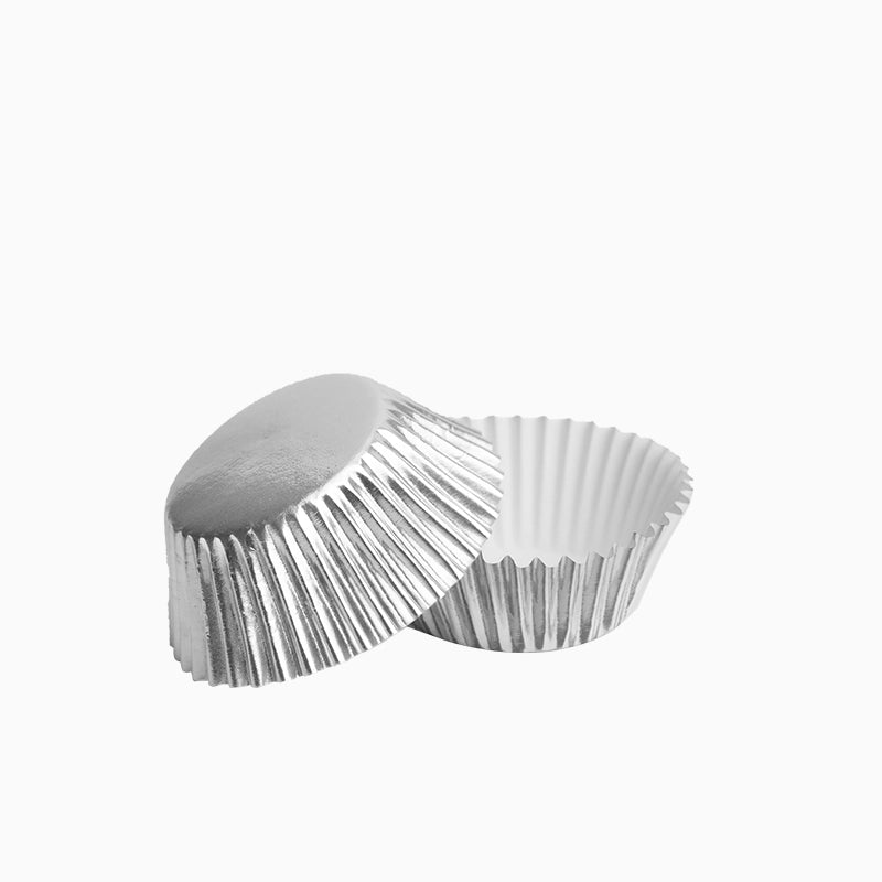 Molde Magdalena Redondo Papel Metalizado Ø 5.2 x 3 cm Plata (20 uds)
