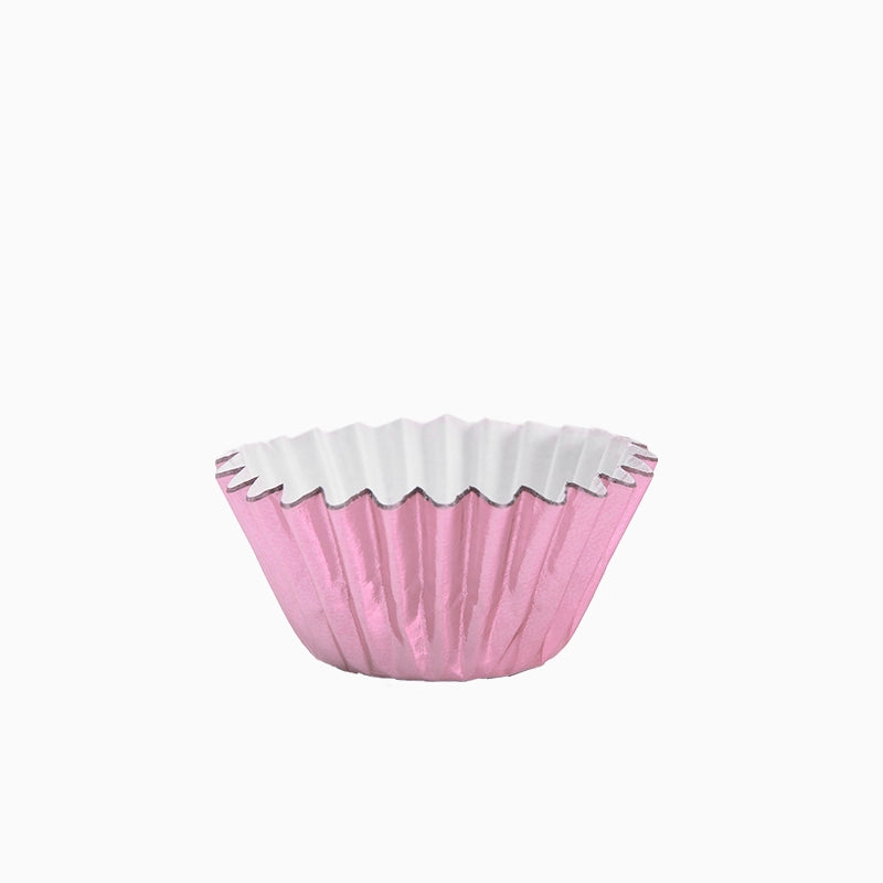 Molde Magdalena Redondo Papel Metalizado Ø 4.4 x 2.8 cm Rosa (30 uds)