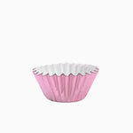 Molde Magdalena Redondo Papel Metalizado Ø 4.4 x 2.8 cm Rosa (30 uds)