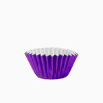 Molde Magdalena Redondo Papel Metalizado Ø 4.4 x 2.8 cm Morado (30 uds)
