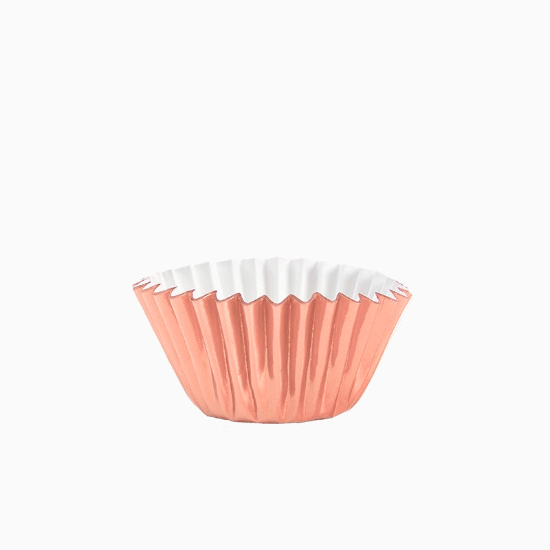 Molde Magdalena Redondo Papel Metalizado Ø 4.4 x 2.8 cm Oro Rosa (30 uds)