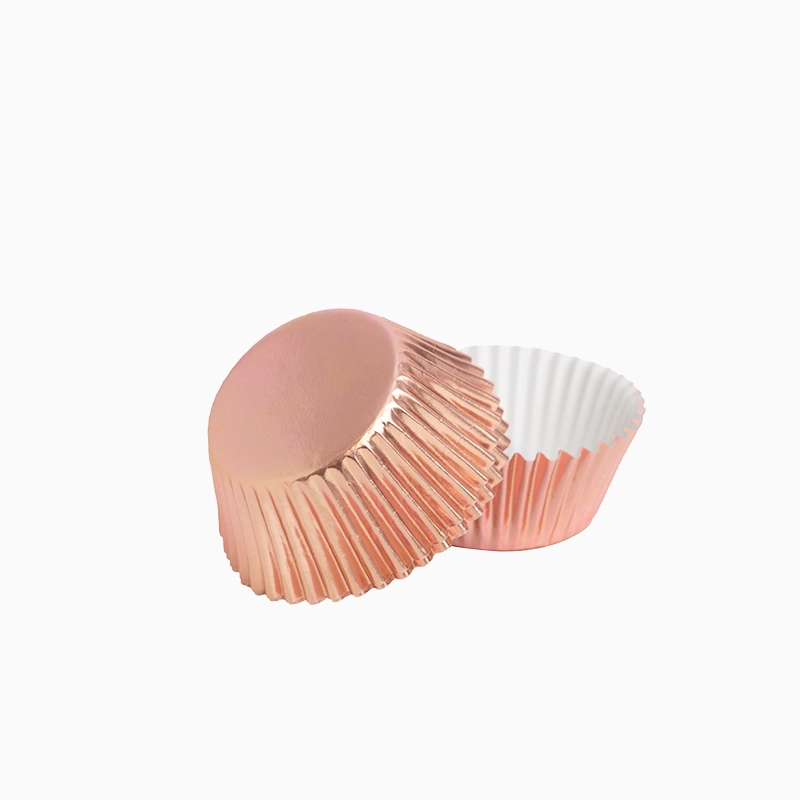 Molde Magdalena Redondo Papel Metalizado Ø 4.4 x 2.8 cm Oro Rosa (30 uds)