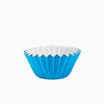 Molde Magdalena Redondo Papel Metalizado Ø 5.2 x 3 cm Azul (20 uds)