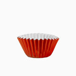 Molde Magdalena Redondo Papel Metalizado Ø 5.2 x 3 cm Rojo (20 uds)