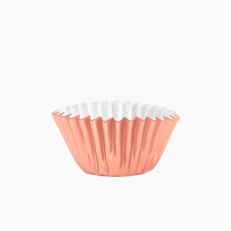 Molde Magdalena Redondo Papel Metalizado Ø 5.2 x 3 cm Oro Rosa (20 uds)