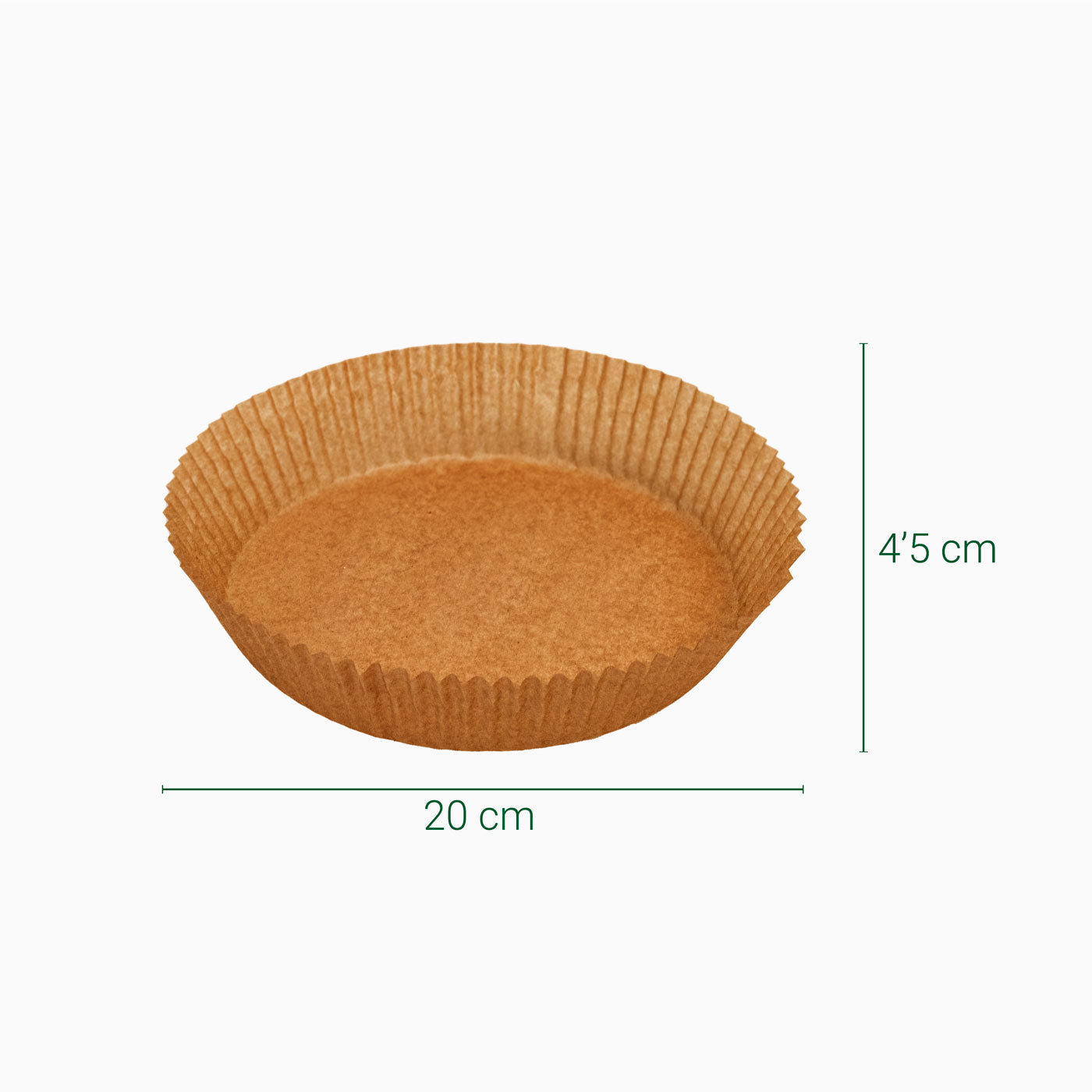 Molde Papel Siliconado Redondo AirFryer Ø 20 x 4,5 cm