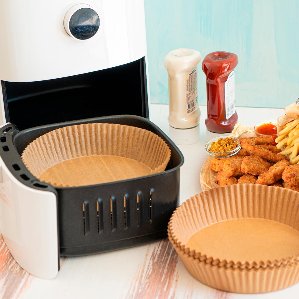 Molde Papel Siliconado Redondo AirFryer Ø 20 x 4,5 cm