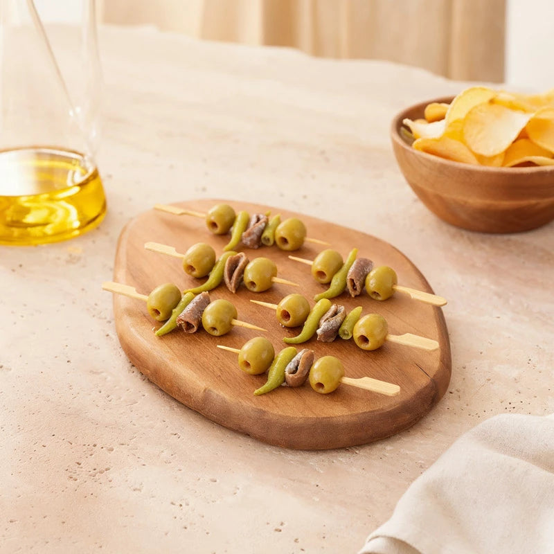 Pincho Bambú Con Agarrador 12 cm (20 uds)