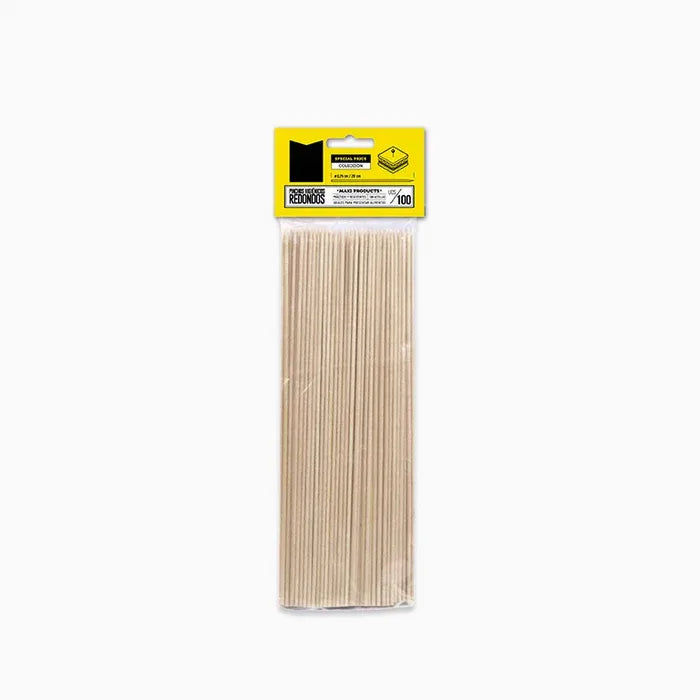Brocheta Bambú Redondo Ø 0.25 cm x 20 cm (100 uds)