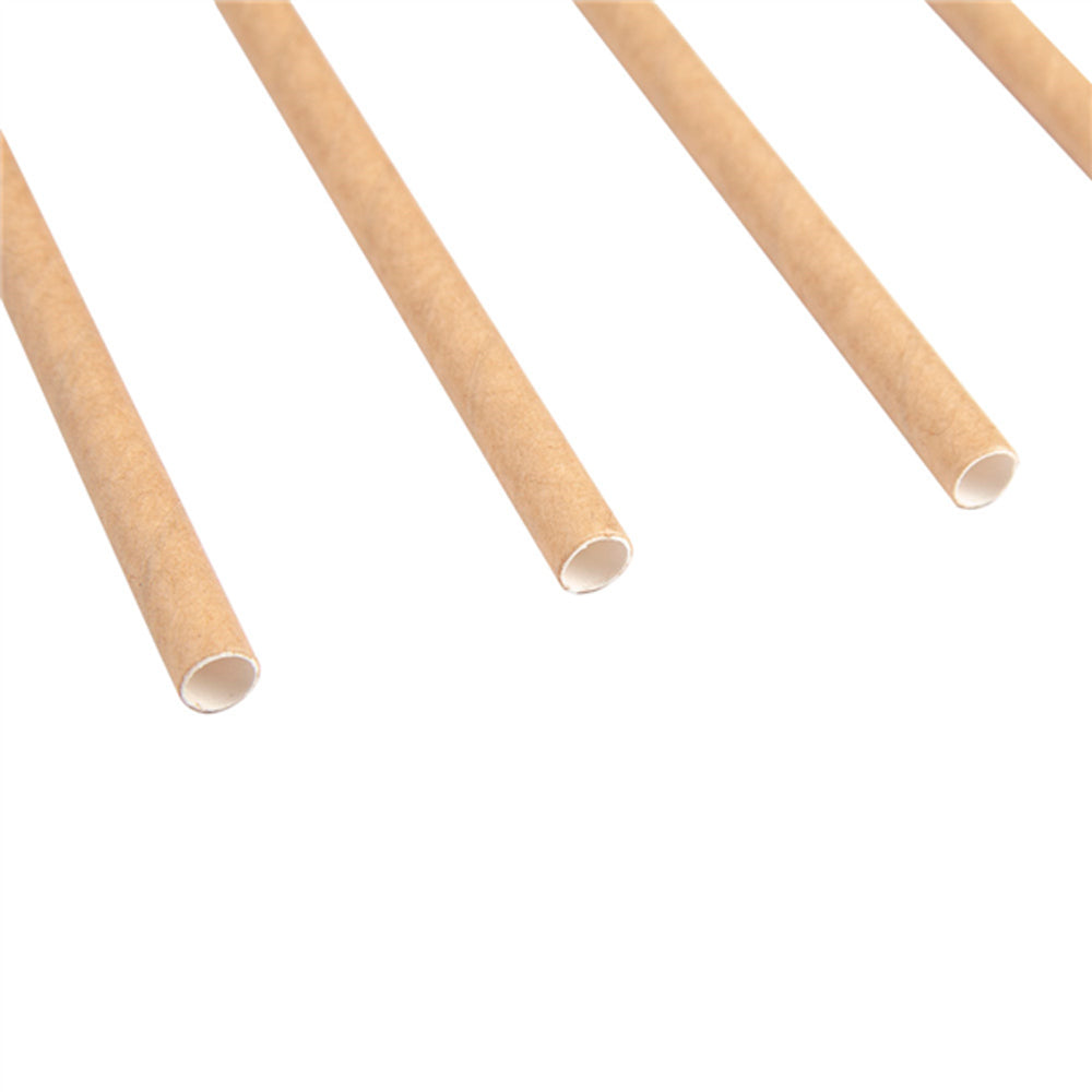 Pajitas Cartón 21 cm Kraft Pack 250 uds
