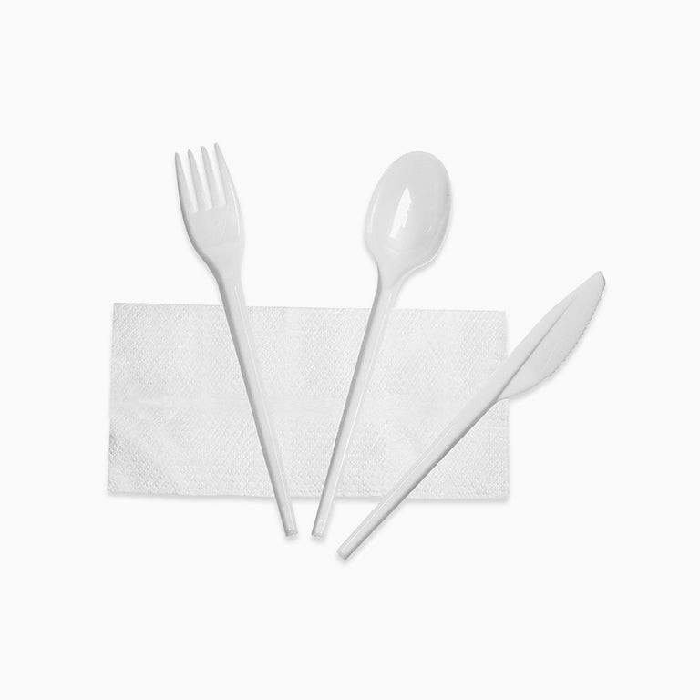 Set Servilleta, Cuchara, Cuchillo y Tenedor