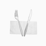 Set Cubiertos Servilleta Cuchillo y Tenedor Transparente (1 ud) (1 ud)