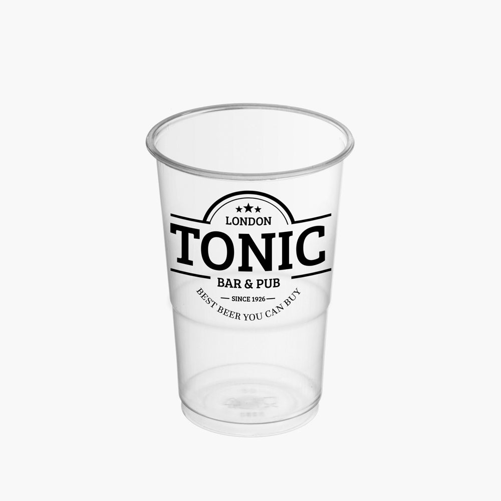 Vaso Irrompible Plástico PP Transparente 500cc PERSONALIZADO