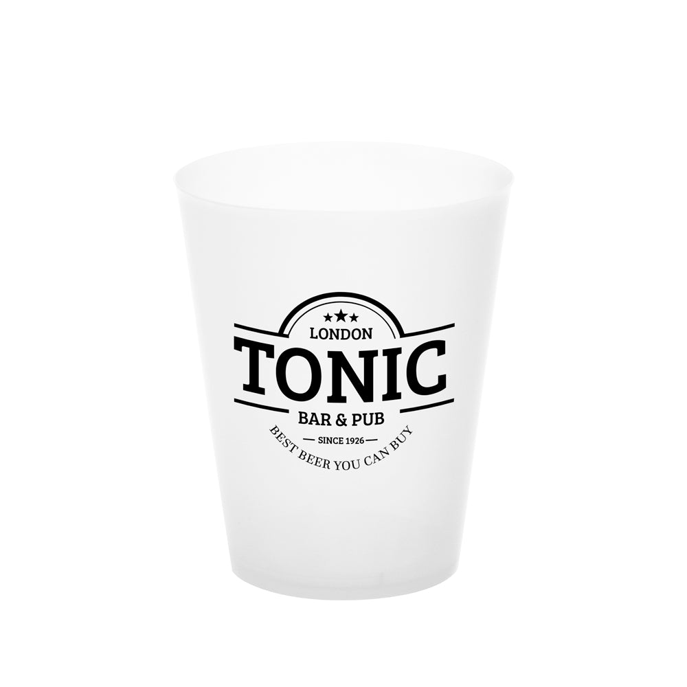 Vaso Cubata Ancho Plástico Reutilizable PP Transparente 480cc PERSONALIZADO