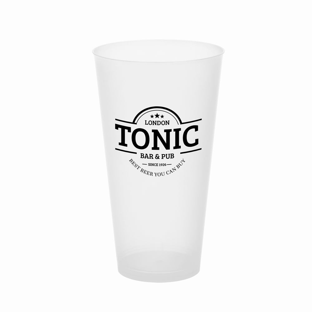 Vaso Cocktail Plástico Reutilizable PP Transparente 480cc PERSONALIZADO