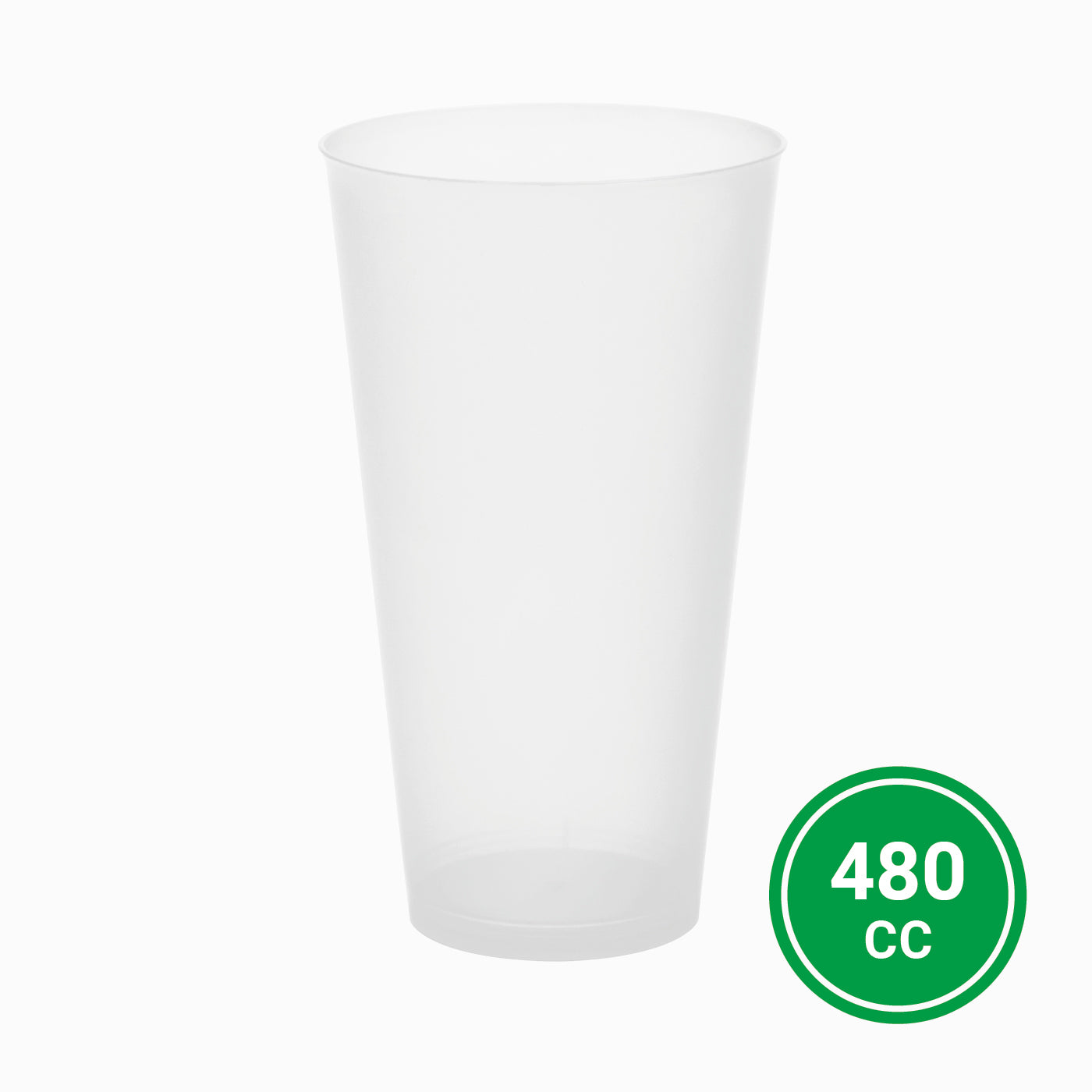 Vaso Cocktail Plástico Reutilizable PP Transparente 480cc 4 uds