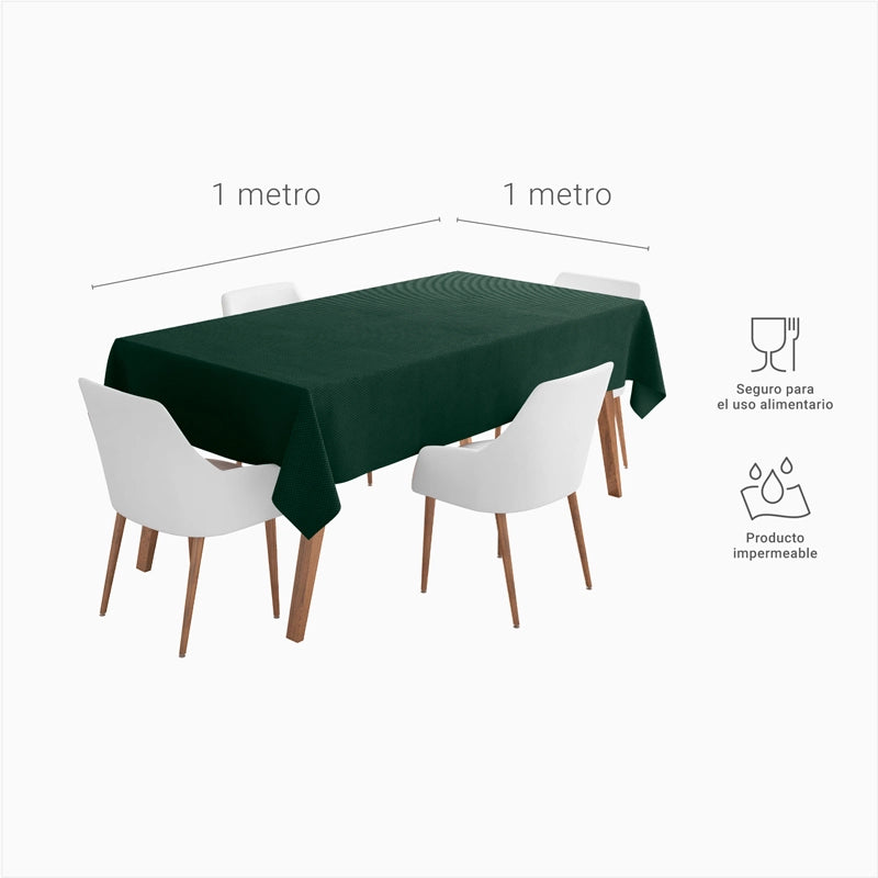 Mantel TNT Cuadrado 1 x 1 m Verde Oscuro (150 uds)