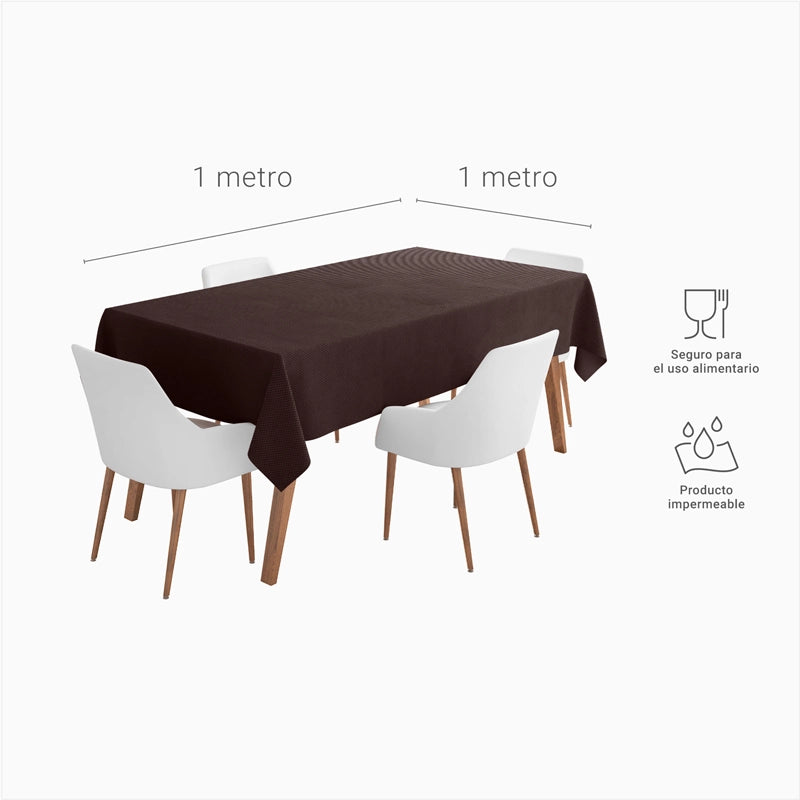 Mantel TNT Cuadrado 1 x 1 m Marrón (150 uds)