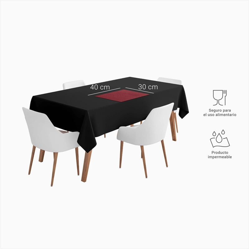 Mantel TNT Individual 30 x 40 cm Burdeos (100 uds)