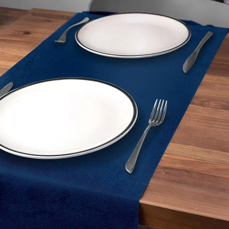 Rollo Camino de Mesa TNT de 12 m con Precorte a 0.30 cm Azul Marino (12 uds)