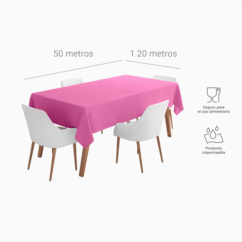 Rollo Mantel TNT 1.20 x 50 m Rosa (1 ud)