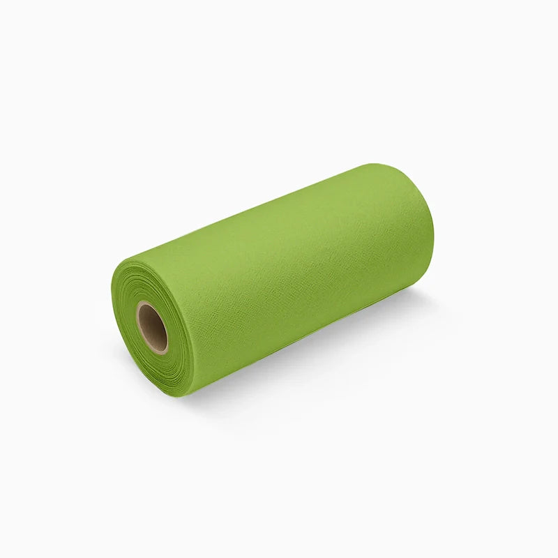 Rollo Camino de Mesa TNT de 48 m con Precorte a 0.30 cm Verde Lima (6 uds)