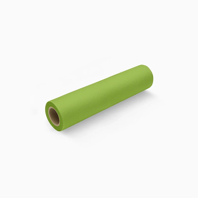 Rollo Camino de Mesa TNT de 12 m con Precorte a 0.30 cm Verde Lima (12 uds)