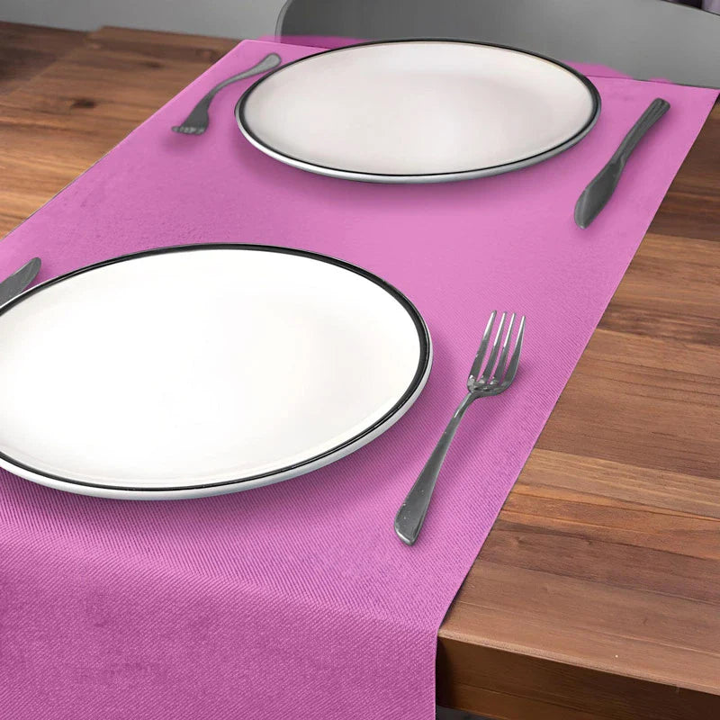 Rollo Camino de Mesa TNT de 12 m con Precorte a 0.30 cm Rosa (12 uds)