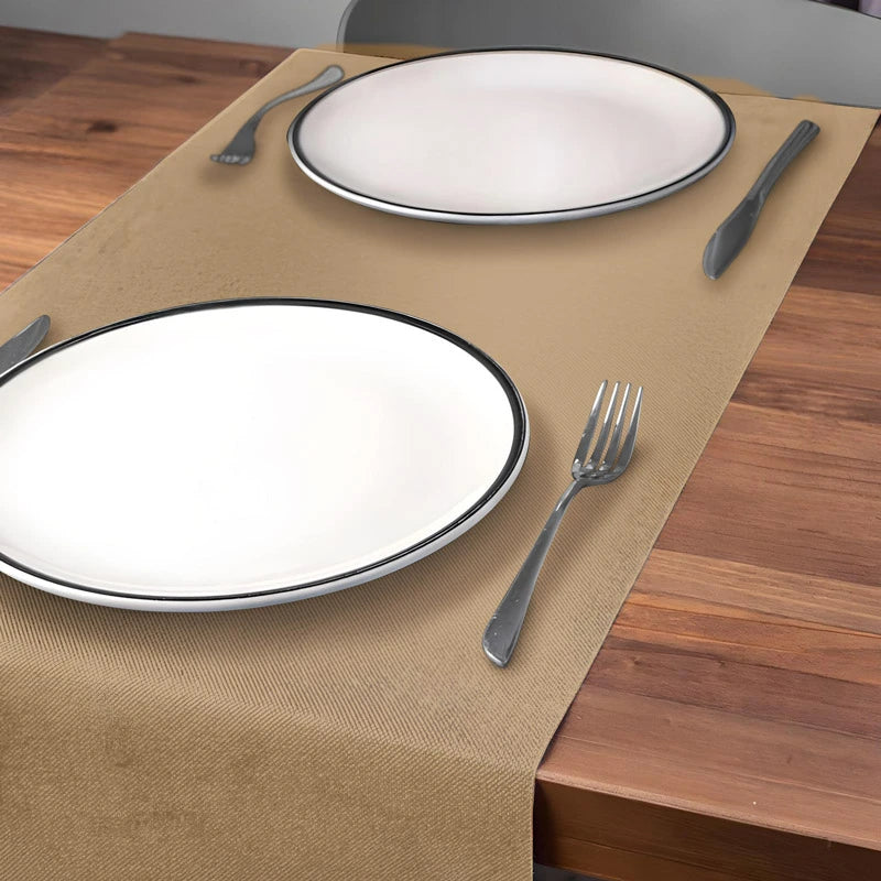 Rollo Camino de Mesa TNT de 48 m con Precorte a 0.30 cm Crema (1 ud)