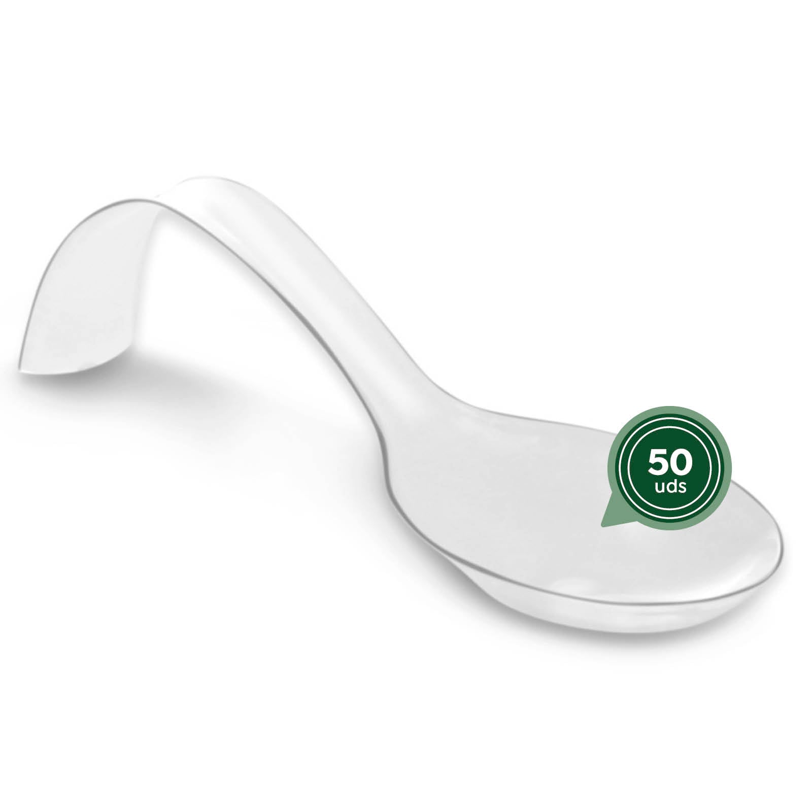 Cuchara Degustación Plástico Catering Arco Finger Food 12.8 x 4 cm 50 Uds Transparente