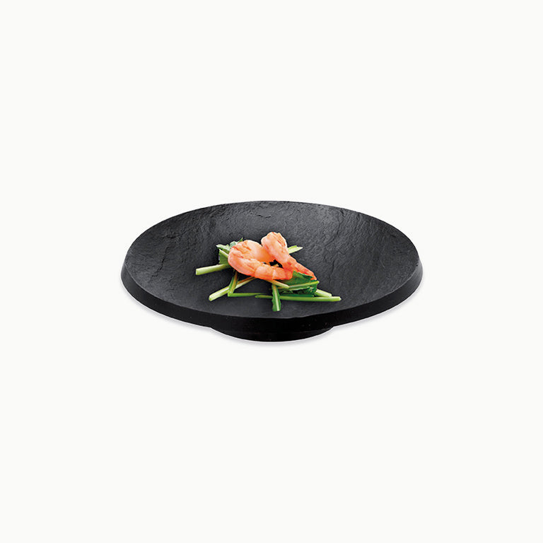 Plato Redondo Plástico PS Imitación Pizarra Reutilizable Ø13 cm 100 uds