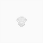 Salsera Plástico PP + PET 30 cc Transparente con Tapa Transparente (50 uds)