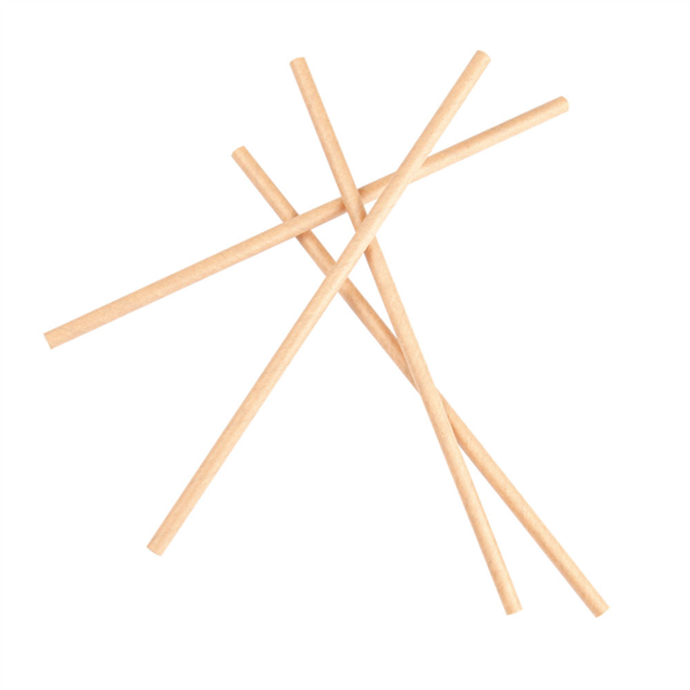 Pajitas Cartón 21 cm Kraft Pack 250 uds