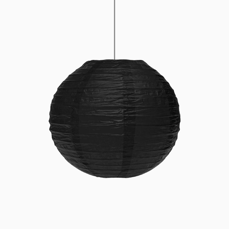 Lámpara Esfera Papel Supermini Negro
