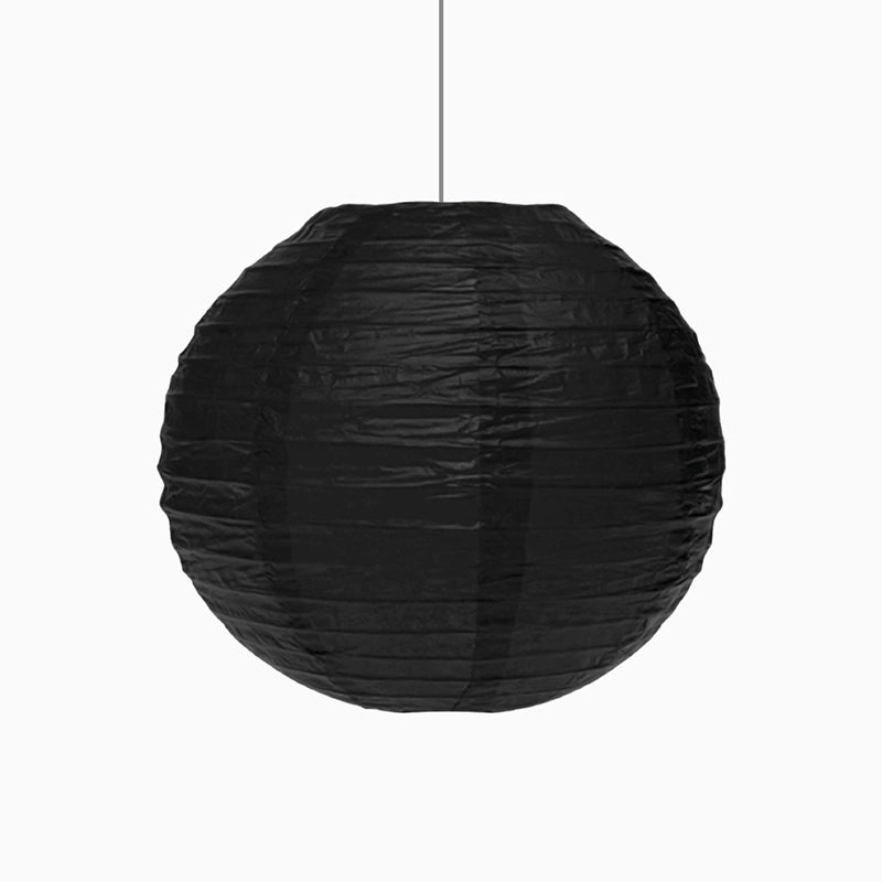Lámpara Esfera Papel Mini Negro