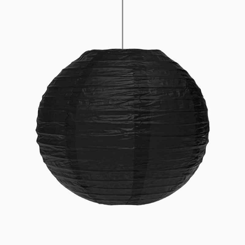 Lámpara Esfera Papel Pequeña Ø30 cm Negro