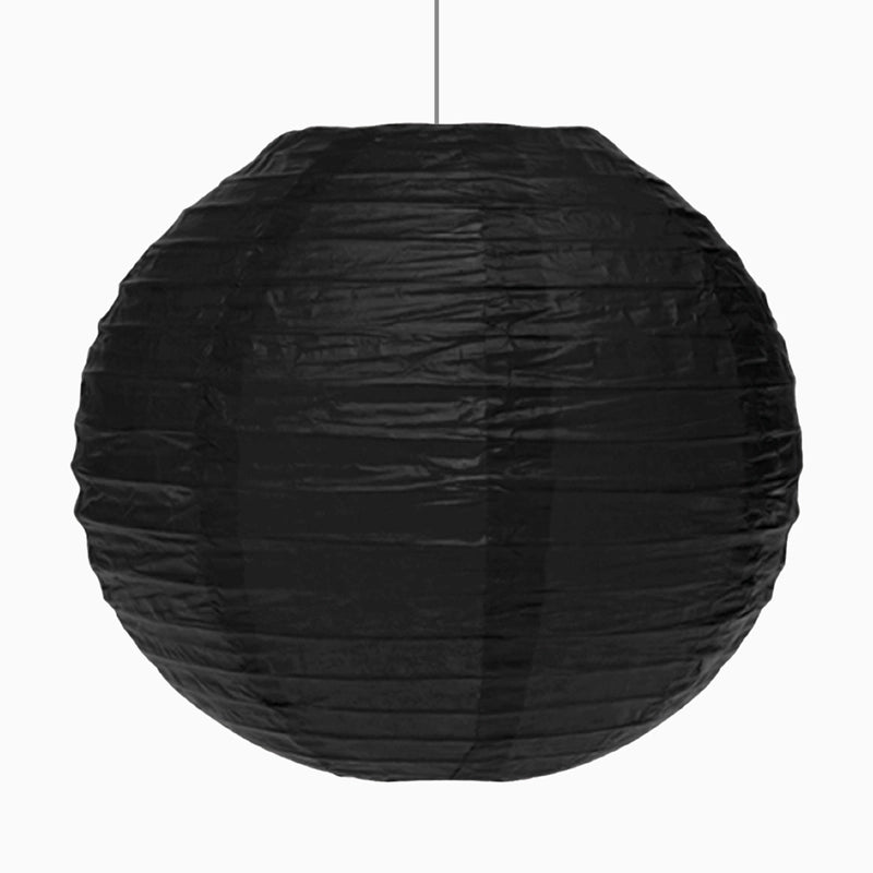 Lámpara Esfera Papel Grande Ø40 cm Negro
