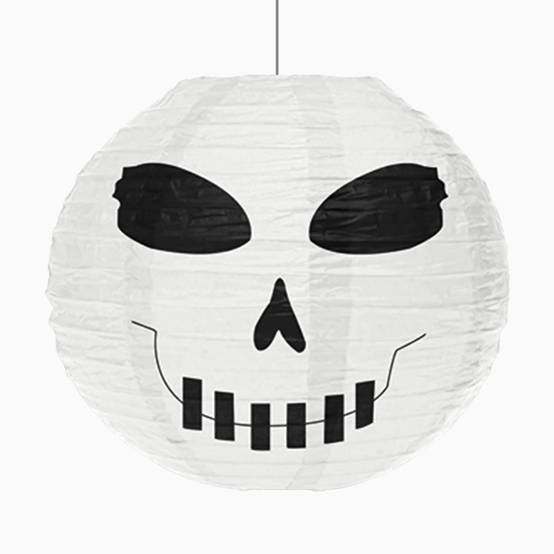 Lámpara Papel Halloween Calavera Grande