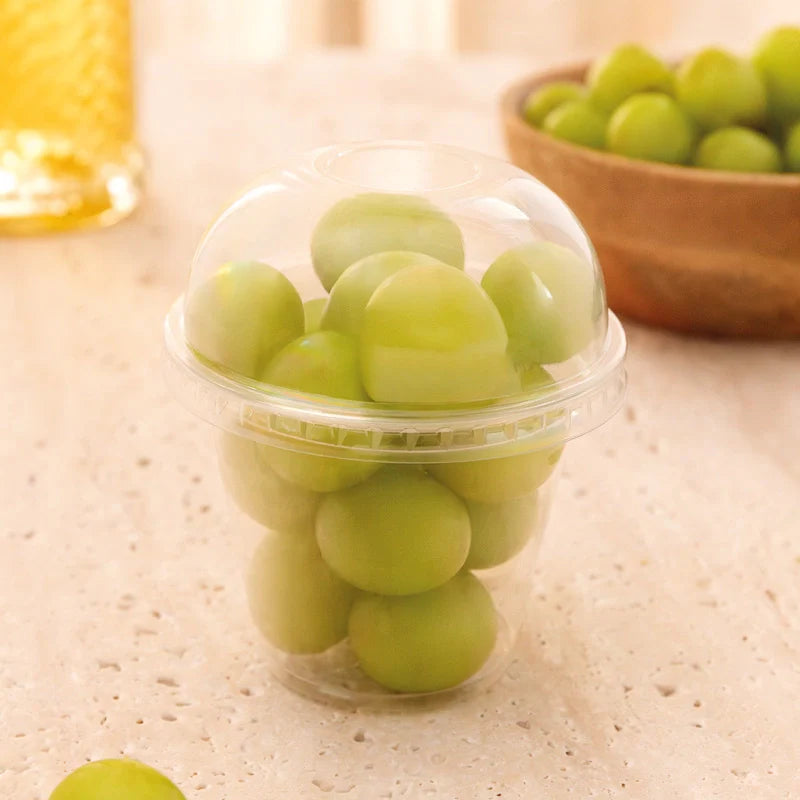 Vaso con Cúpula Plástico PP 270 ml Especial Uvas Transparente (4 uds)