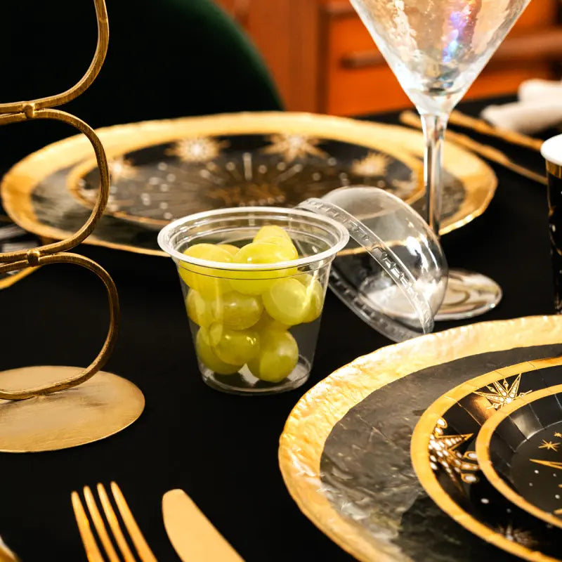 Vaso con Cúpula Plástico PP 270 ml Especial Uvas Transparente (4 uds)