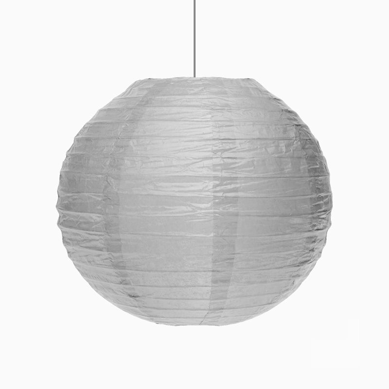 Lámpara Esfera Papel Pequeña Ø30 cm Plata