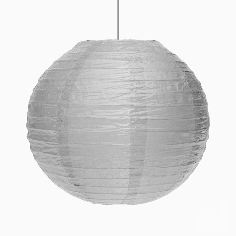 Lámpara Esfera Papel Mediana Ø35 cm Plata