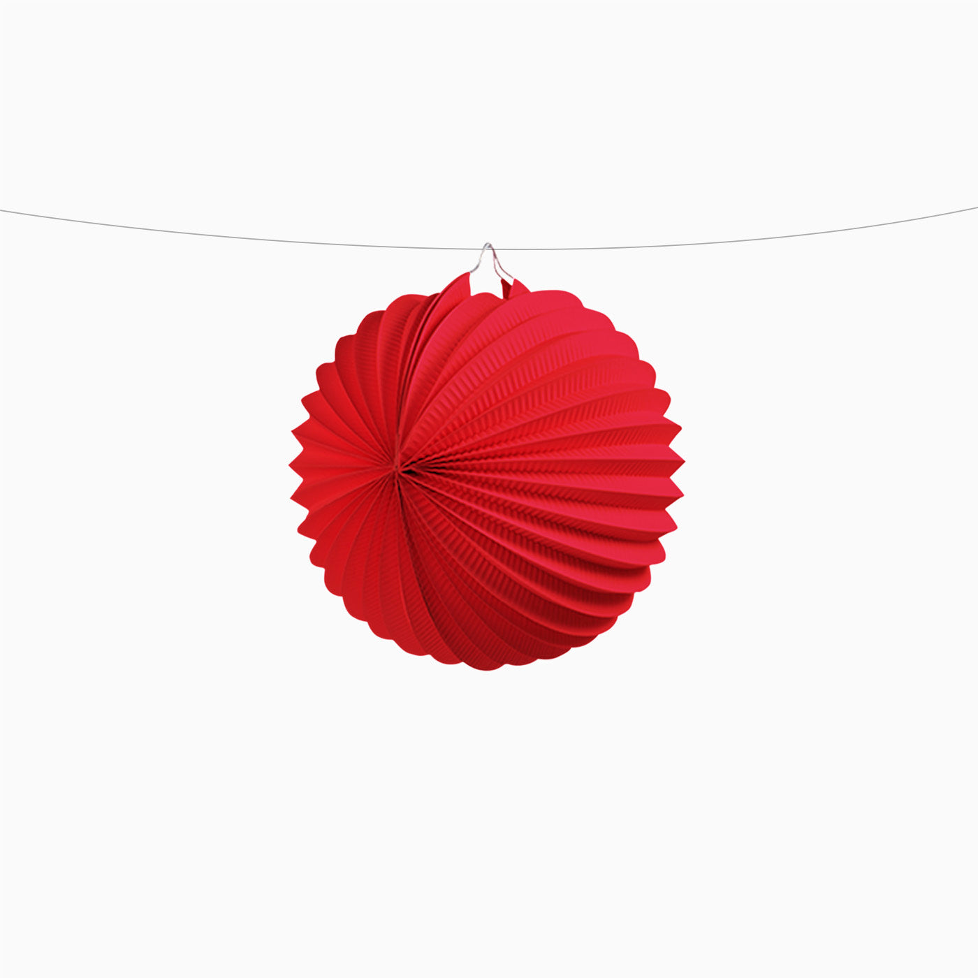 Farolillo Pequeño Papel Redondo Rojo