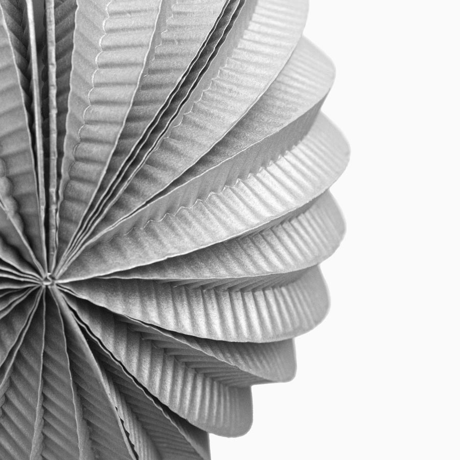 Farolillo Papel Redondo Ø20 cm Plata
